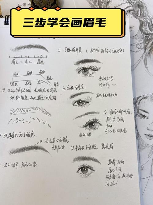 如何打造粗眉型