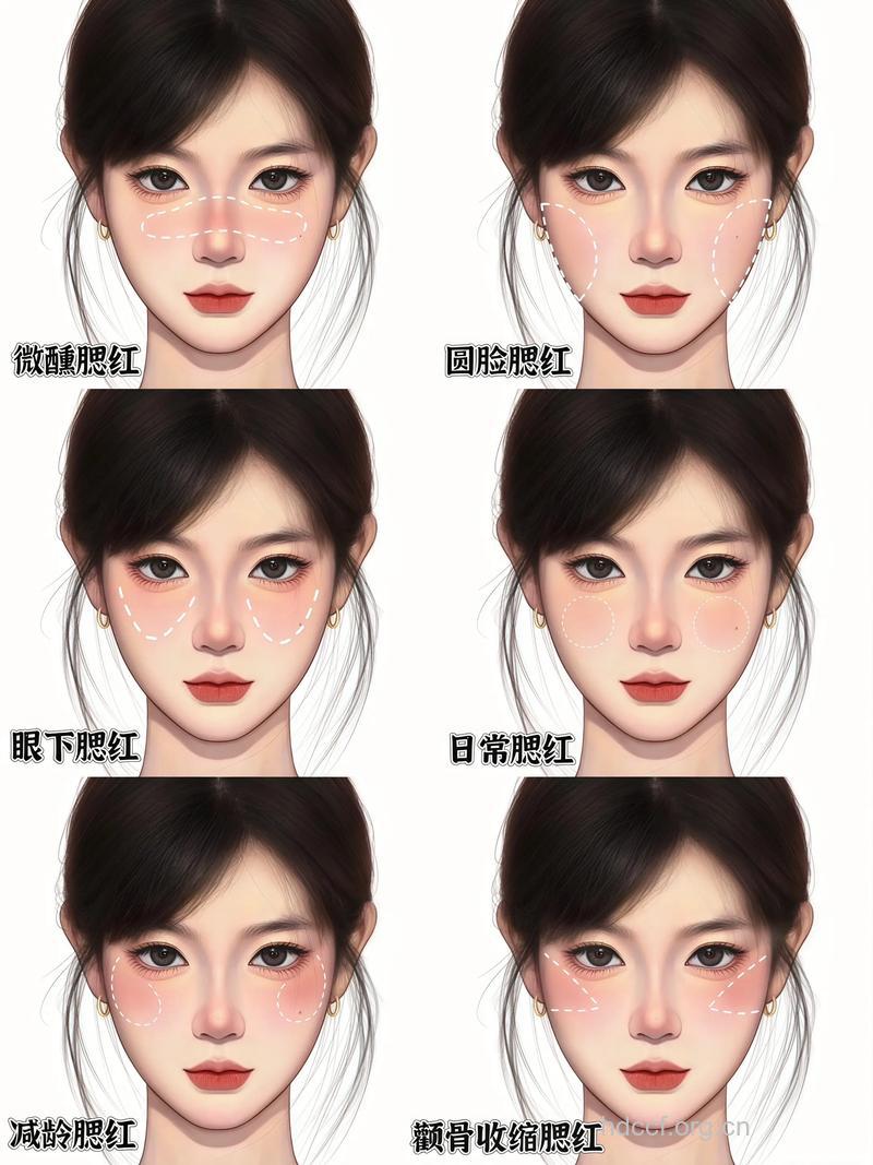如何选择适合自己的腮红|如何选择适合自己的腮红
