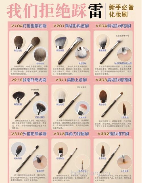 完美化妆怎么能少了六把刷子