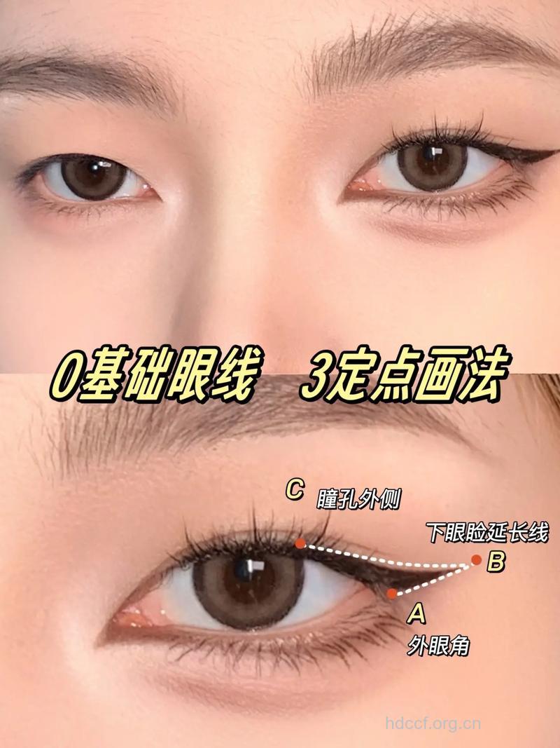 让你小眼变大眼眼线画法