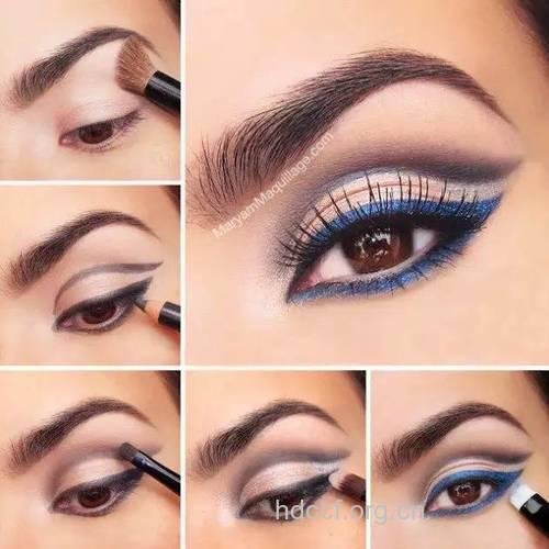 深邃媚眼 烟熏妆打造步骤图解