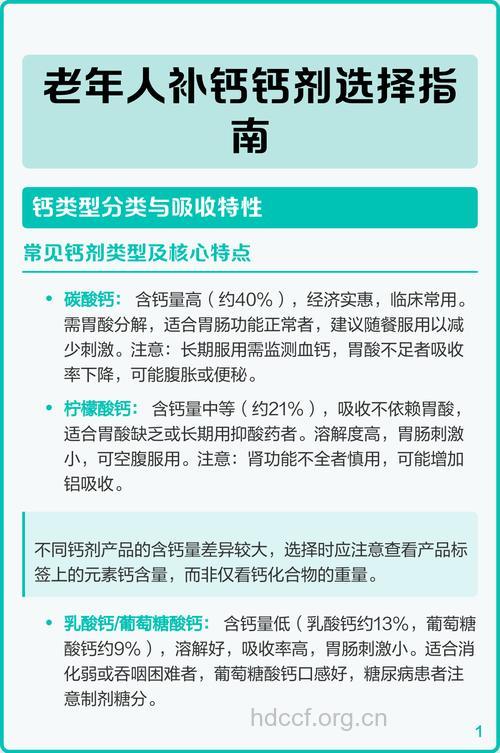 老人补钙剂应该如何选择？