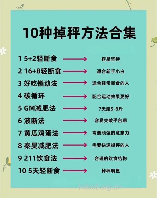 哪些减肥方法最有效