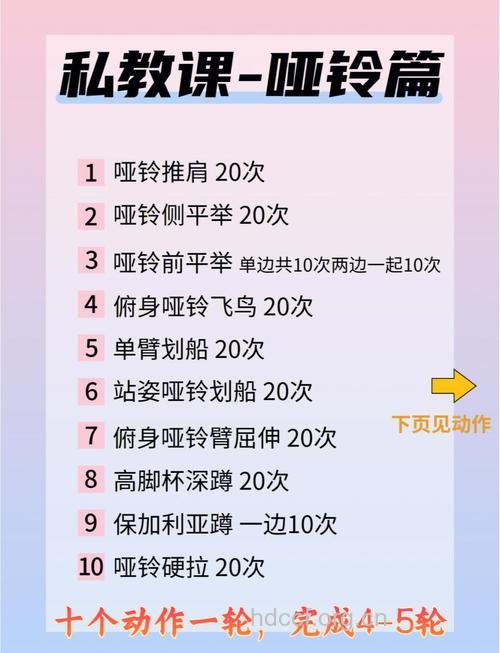 三个练哑铃误区要避免