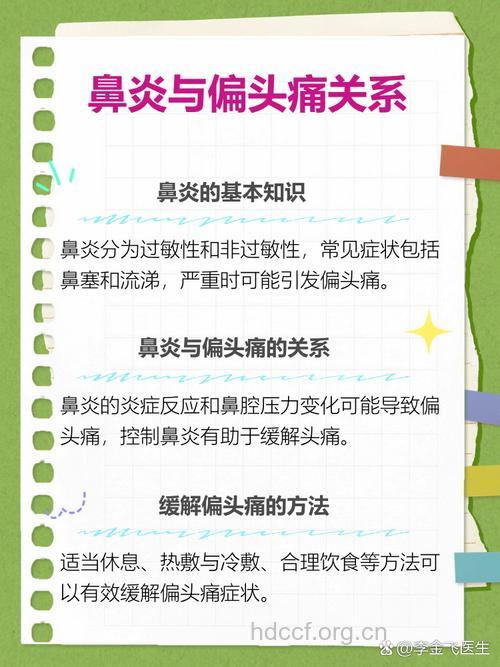 过敏性鼻炎能诱发偏头痛？