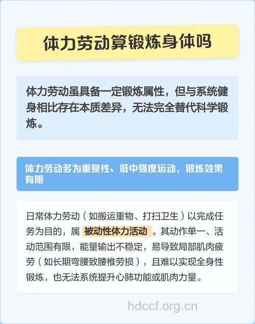 干体力劳动可以健身吗