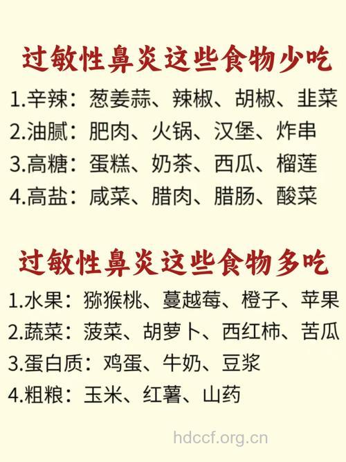 过敏性鼻炎的饮食治疗