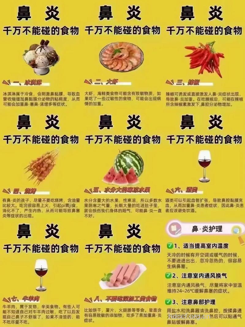 小孩鼻炎有哪些饮食禁忌