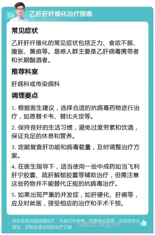 乙肝患者需预防纤维化