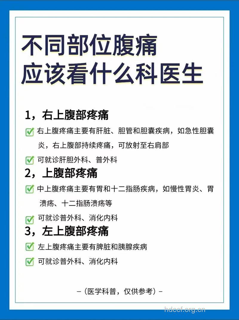 看肚子疼要跑多少科室？