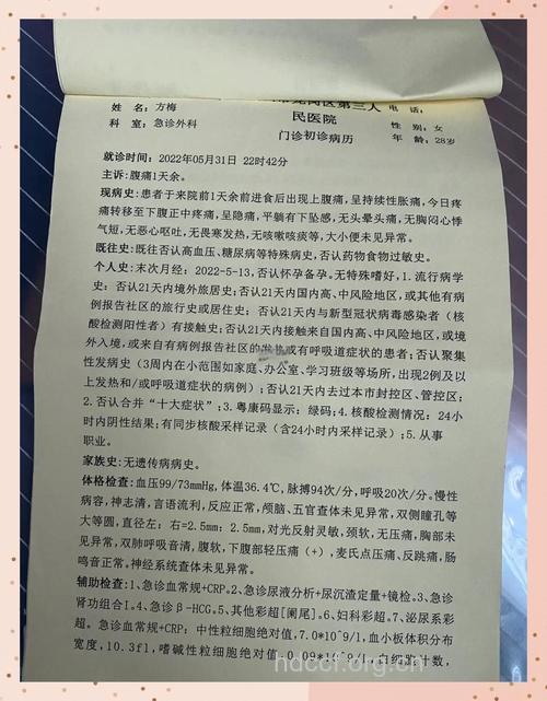 小儿急性阑尾炎的表现及诊断
