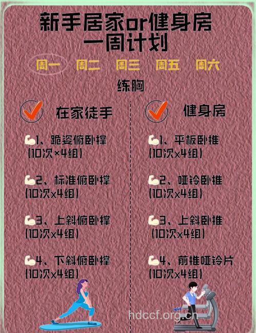 一套科学有效的健身计划表