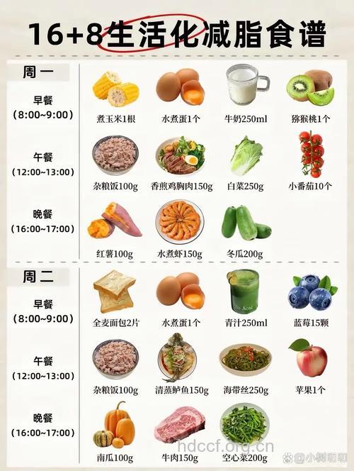 减肥瘦身健康饮食计划参考