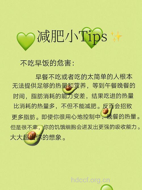 十个减肥瘦身健康小常识