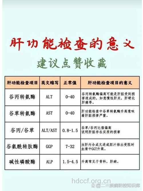 肝功检查的方法及意义