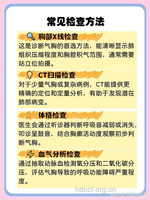 气胸的诊断方法主要是什么