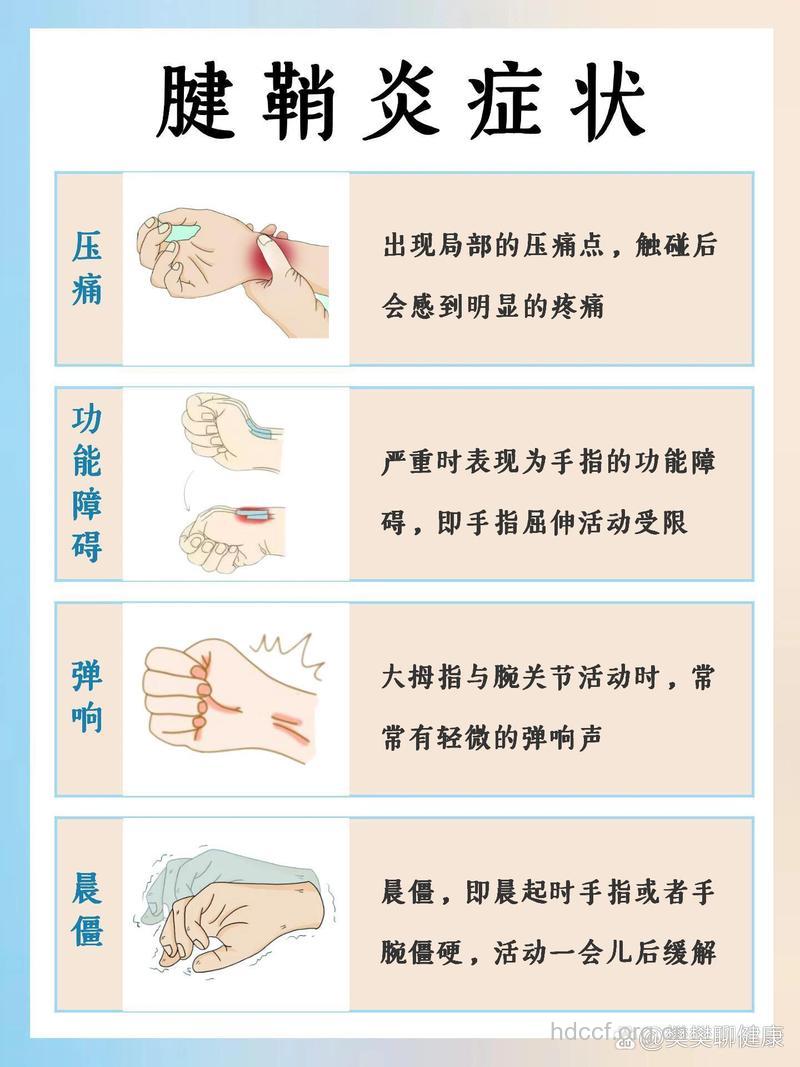 腱鞘炎的保健方法主要有几点