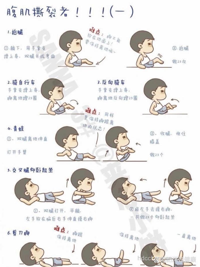 撕裂腰腹训练 就做这七个动作