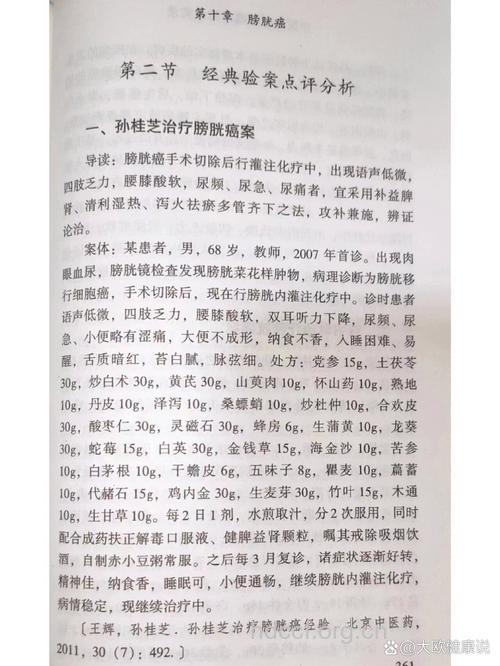 中医怎么辩证治疗膀胱癌