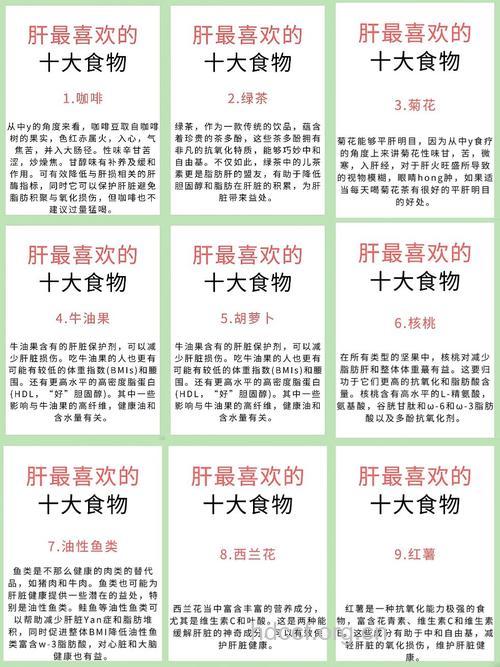 强肝食品有哪些呢