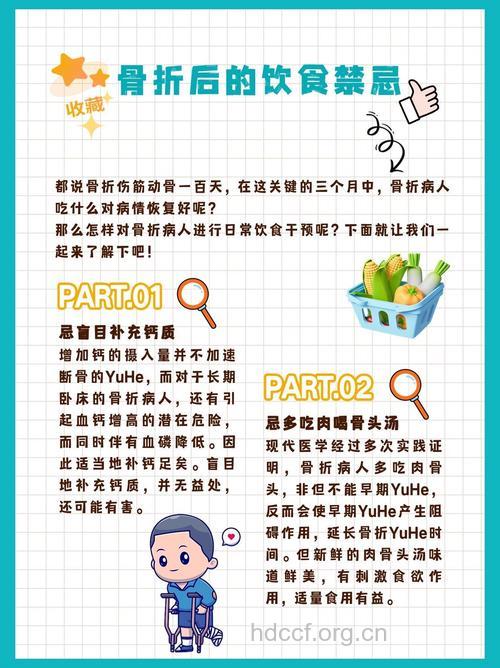 不小心骨折了对于饮食有什么讲究