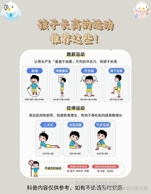 七种适合宝宝增高的运动项目