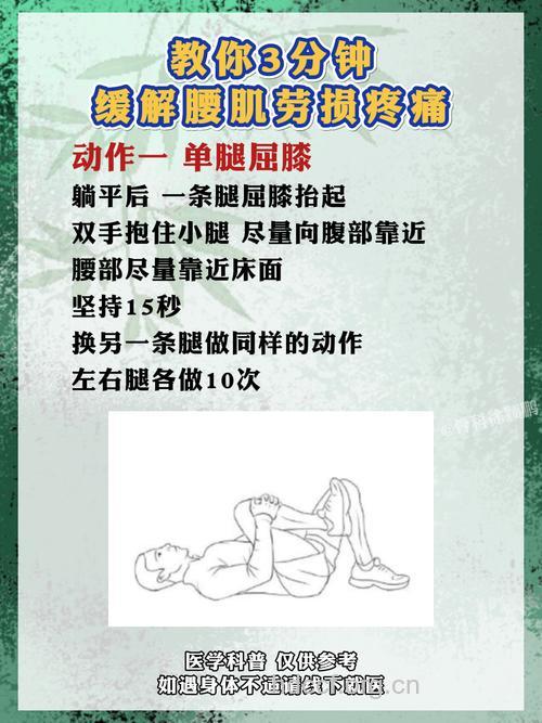 腰腿疼痛的自我治疗手法