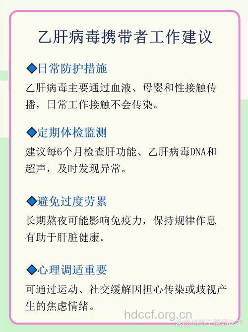 乙肝病毒携带的保健规划