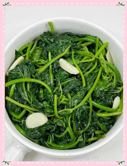 抗癌食谱：香油甘薯叶