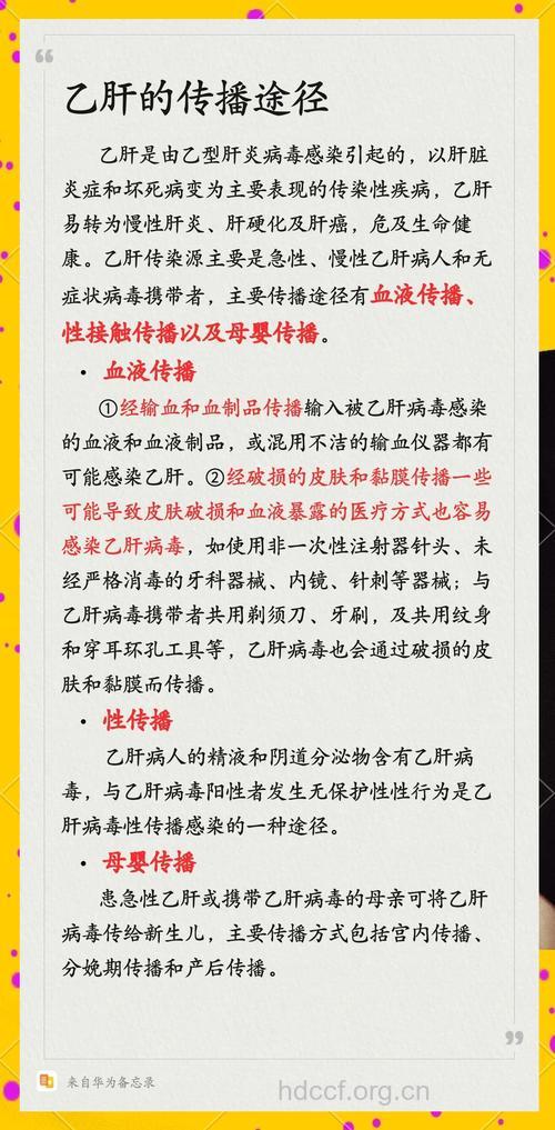 乙肝小三阳有哪些传播方法