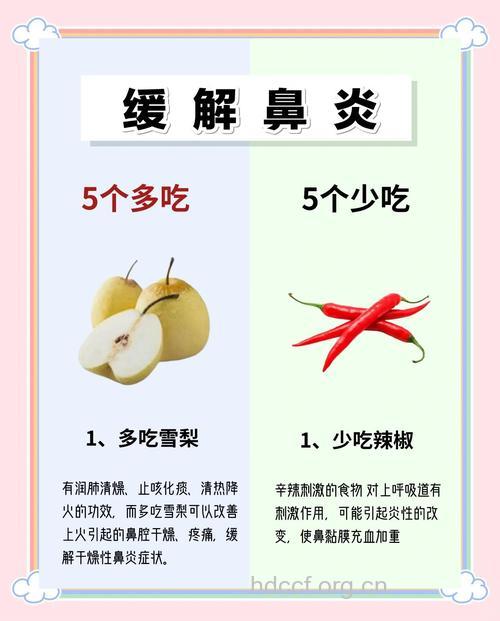 慢性鼻炎不吃酸性食物 5类食物不能吃