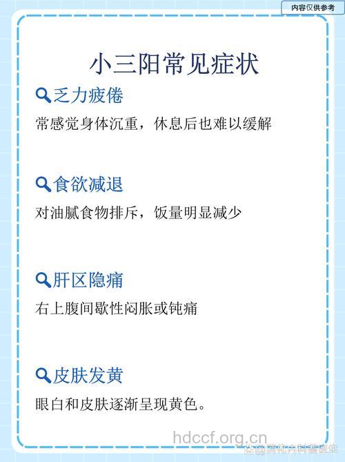 有关乙肝小三阳的症状有哪些？