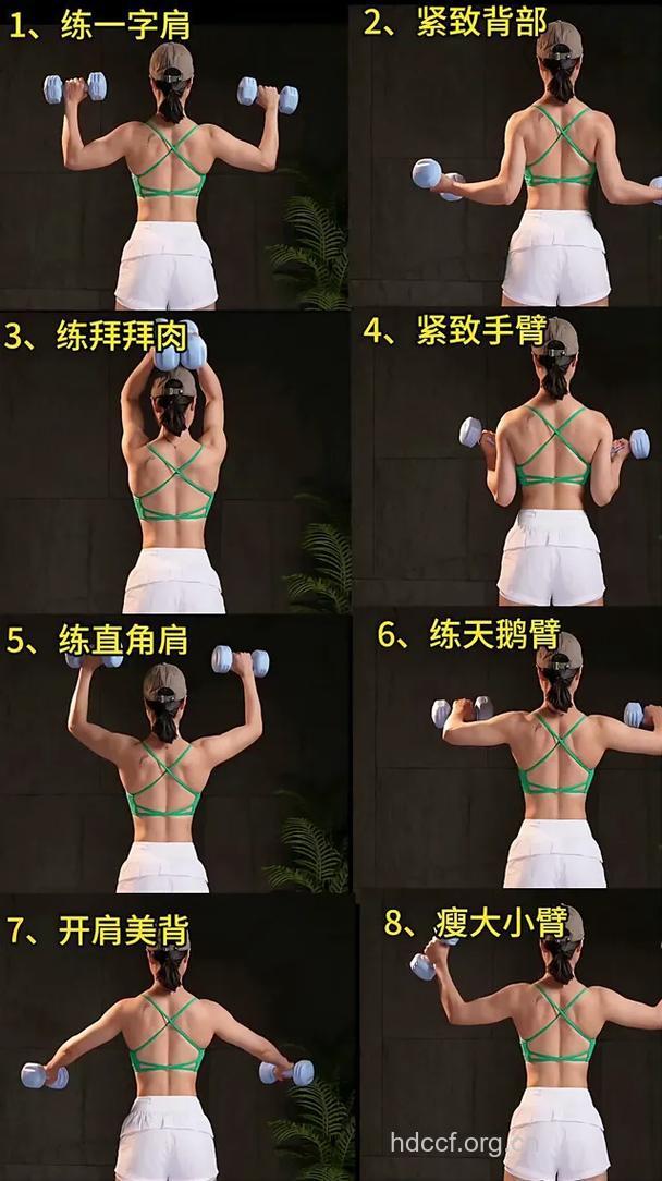 10分钟家中美背小哑铃版