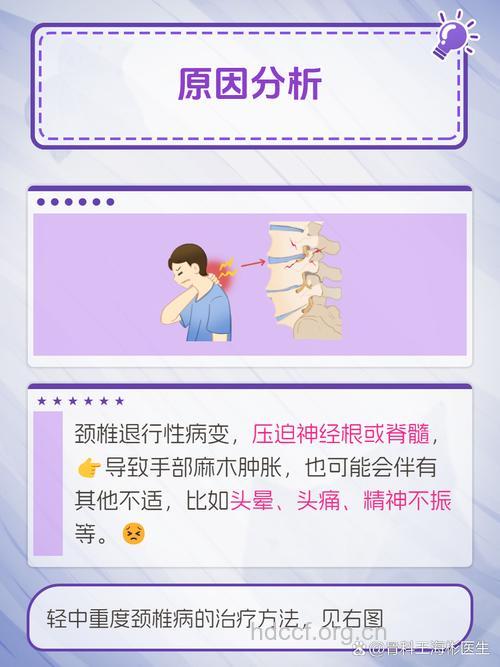 颈椎病导致手指发麻的原因