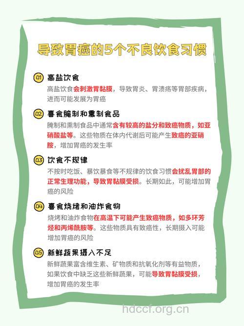 导致胃癌的饮食原因是什么呢