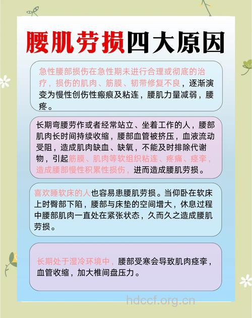 腰肌劳损的病因及预防方法