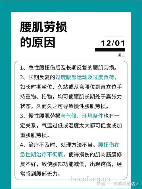 腰肌劳损的常见的原因是什么？