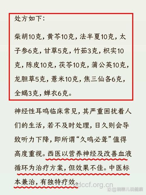 耳鸣中药8治疗偏方