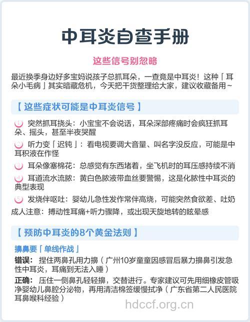 中耳炎有哪些自查方法
