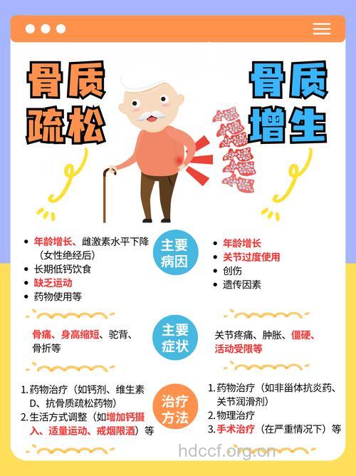 骨质疏松与骨质增生的区别