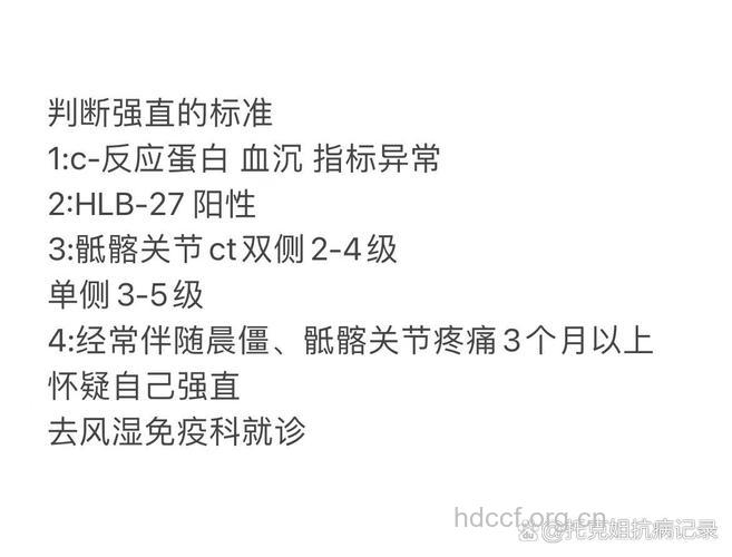 三大强直性脊柱炎诊断标准