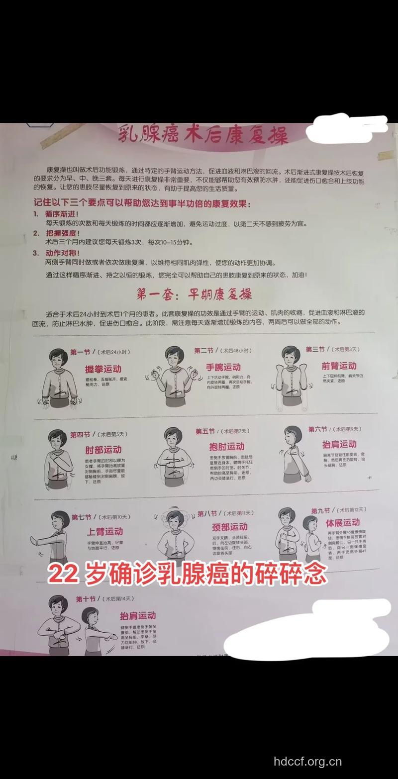 乳腺癌患者的康复历程