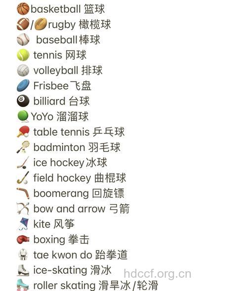 曲棍球运动术语全集