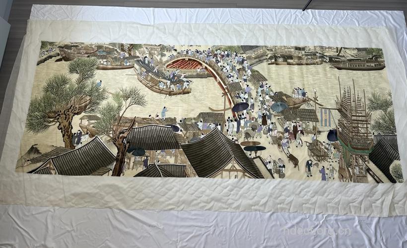 癌症绣女绣清明上河图还债