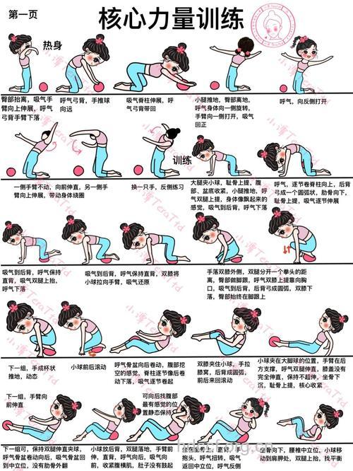 3个简单的健身球健身步骤
