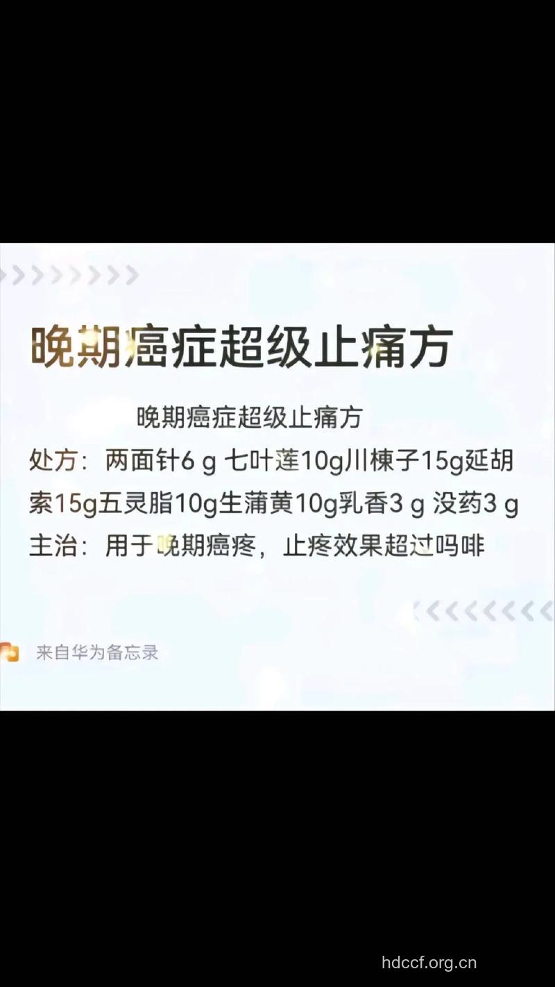 家庭晚期癌症止痛四方法