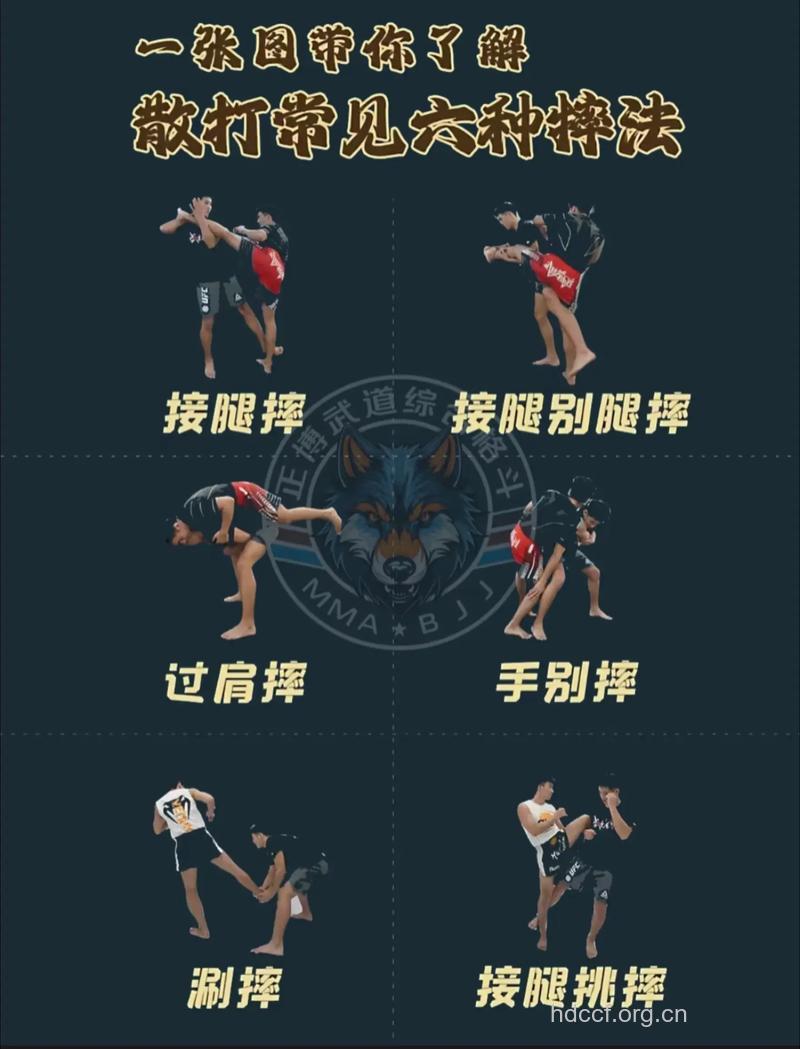 现代散打摔法的技巧