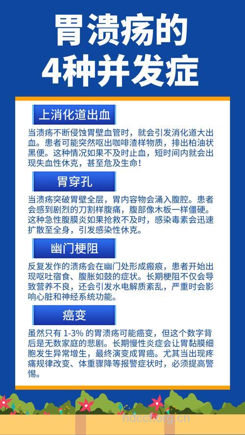 胃溃疡的四大并发症是什么？