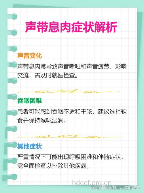 声带息肉会有哪些症状呢