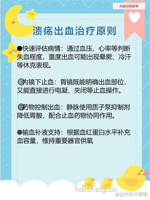 溃疡出血如何处理?